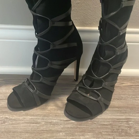 Tall Lace Up Boots - Picture 5 of 5